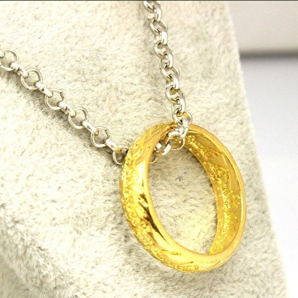 The One Ring necklace of Frodo replica from "The Lord of the Rings" (Gift LOTR - Picture 5 of 5